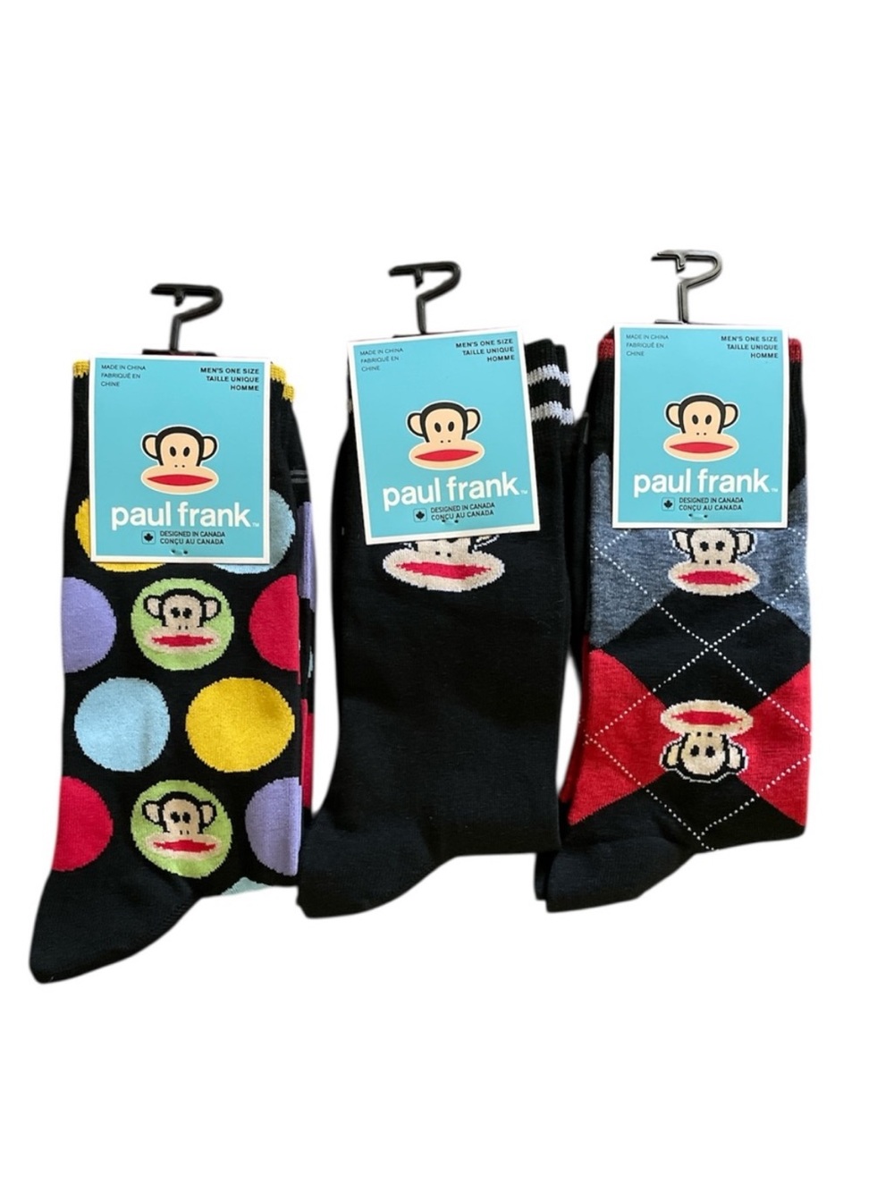 Paul Frank NWT 3 pairs of men’s 0/S socks